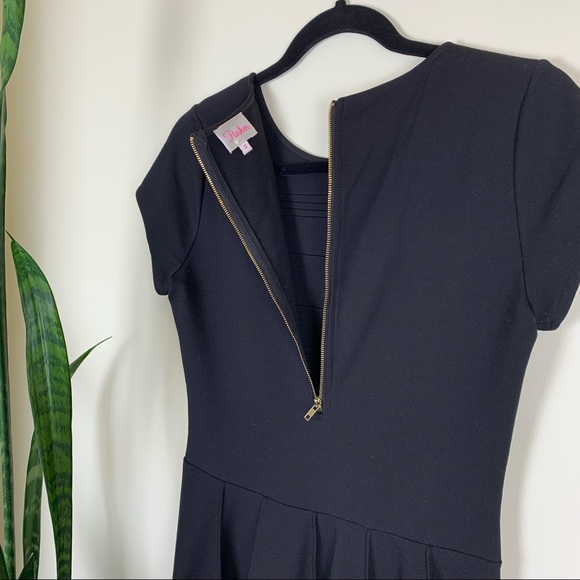 Parker ‘Tara’ Stretch Fit and Flare Black Dress - Picture 10 of 15